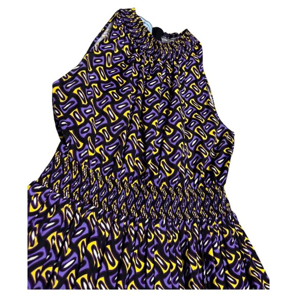 PRADA Stunning Luxury Designer 2014 A-Line Print Cute Mini Dress Size 8 Medium - Picture 7 of 9